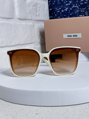 GLIMPSE SQUARE SUNGLASSES 554612 IN IVORY ACETATE