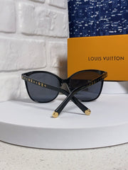 CAT EYE SUNGLASSES 573322 IN BLACK ACETATE MONOGRAM LOGO