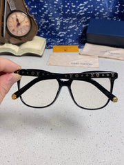 CAT EYE SUNGLASSES Z1657W IN BLACK ACETATE MONOGRAM LOGO