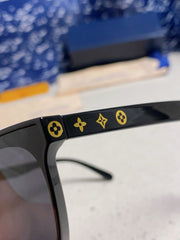 CAT EYE SUNGLASSES 571652 IN BLACK ACETATE