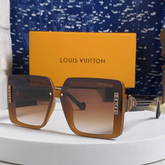 SQUARE SUNGLASSES 571655 IN BROWN CLEAR ACETATE