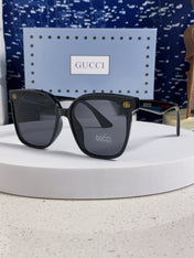 SQUARE FRAME SUNGLASSES 575854 IN BLACK ACETATE