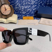 RECTANGLE SUNGLASSES 575849 BLACK IN ACETATE