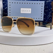 SQUARE FRAME SUNGLASSES 576906 IN METAL