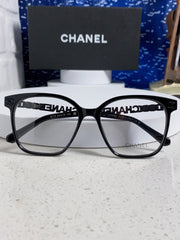 SQUARE SUNGLASSES 632029 IN BLACK ACETATE BLACK LOGO ON FRAME