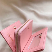 SMALL WALLET 13 IN LIGHT PINK CALFSKIN
