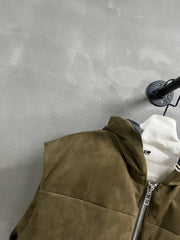 PRADA 25S SUEDE DOWN VEST 386