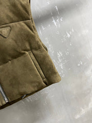 PRADA 25S SUEDE DOWN VEST 386
