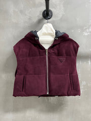 PRADA 25S SUEDE DOWN VEST 385