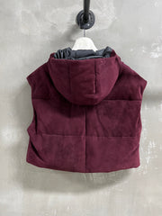 PRADA 25S SUEDE DOWN VEST 385
