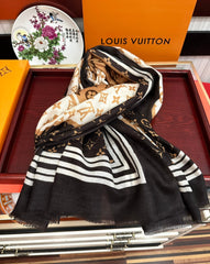 SCARF 200 CM IN BROWN CASHMERE 400031