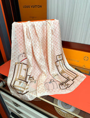 LV SCARF 90 CM IN SILK 719908