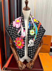LV SCARF 90 CM IN SILK 10