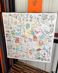 HERMES 25S SCARF 90 IN SILK 732035