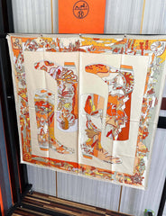 HERMES 25S SCARF 90 IN SILK 33836