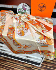 HERMES 25S SCARF 90 IN SILK 33836