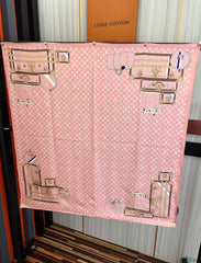 LV SCARF 90 CM IN SILK 733840