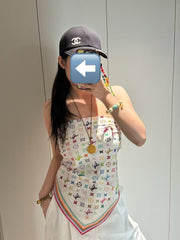 LV SCARF 90 CM IN SILK 06