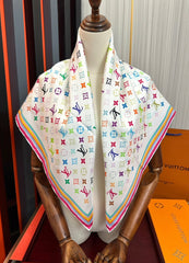 LV SCARF 90 CM IN SILK 06