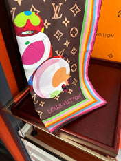 LV SCARF 90 CM IN SILK 738413