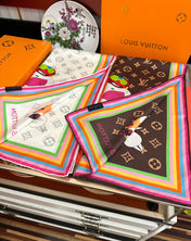 LV SCARF 90 CM IN SILK 738413