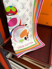 LV SCARF 90 CM IN SILK 738414