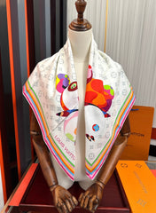 LV SCARF 90 CM IN SILK 738414