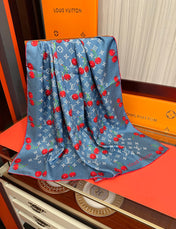 LV SCARF 90 CM IN SILK 04