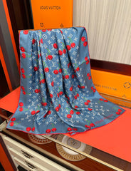 LV SCARF 90 CM IN SILK 04