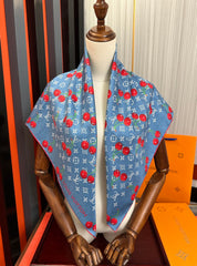 LV SCARF 90 CM IN SILK 04