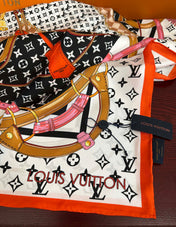 LV SCARF 90 CM IN SILK 738451