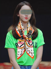 LV SCARF 90 CM IN SILK 738451