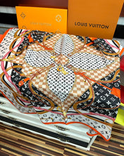 LV SCARF 90 CM IN SILK 738451