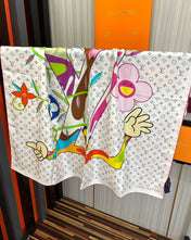 LV SCARF 90 CM IN SILK 02