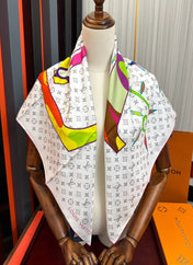 LV SCARF 90 CM IN SILK 02