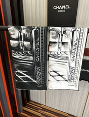 CHANEL 25S SCARF 90 IN SILK 002