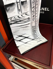 CHANEL 25S SCARF 90 IN SILK 001