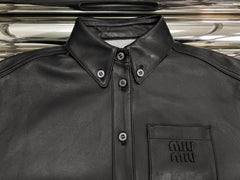 MIUMIU LEATHER JACKET STYLE 514
