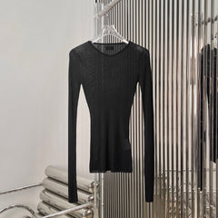 MIUMIU LONG-SLEEVE KNIT TOP STYLE 515