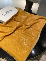 SCARF 200 CM IN HARVEST GOLD WOOL AND SILK AND CASHMERE 348658