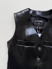 CHANEL LEATHER VEST STYLE 18