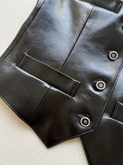 CHANEL LEATHER VEST STYLE 18