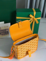 GRAND BLEU 16 IN YELLOW GOYARDINE CANVAS AND LAMBSKIN