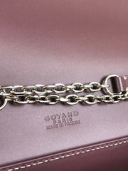 DUCHESSE MARIE-CAROLINE BAG 25 IN WINE RED GOYARDINE CANVAS AND SMOOTH CALFSKIN