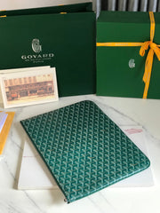 SÉNAT MGM POUCH 40 IN GREEN GOYARDINE CANVAS