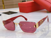 PANTHÈRE GEOMETRIC SUNGLASSES CT0637S IN METAL AND ACETATE