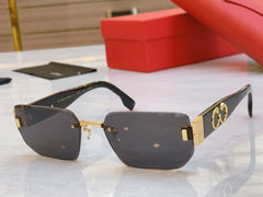 PANTHÈRE GEOMETRIC SUNGLASSES CT0637S IN METAL AND ACETATE