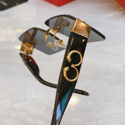 PANTHÈRE GEOMETRIC SUNGLASSES CT00636S IN METAL AND ACETATE