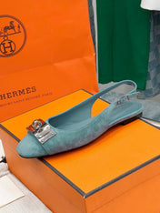 INNOCENTE SLINGBACK TEAL SUEDE