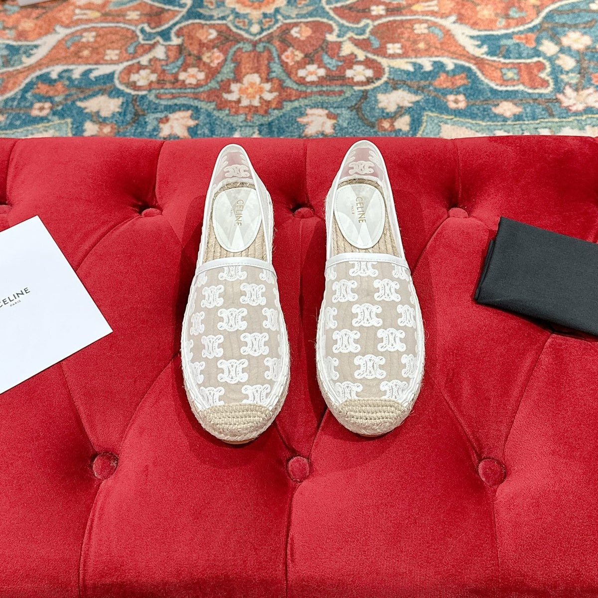 ESPADRILLES IN WHITE MESH